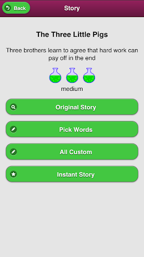 Android application Stories Gone Mad screenshort