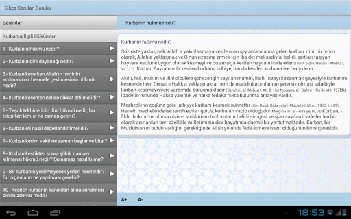 Kurban Rehberi 2013 "Tablet" Screen 3
