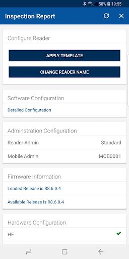 HID Reader Manager Screen 2