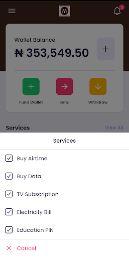 MyPaypadi VTU Screen 2