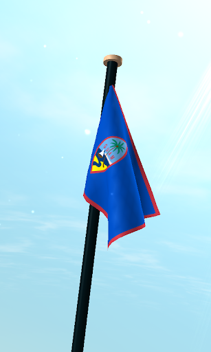 Guam Flag 3D Free Wallpaper Screen 3