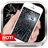Broken Screen Prank & Cracked Screen Phone Fire 3D icon