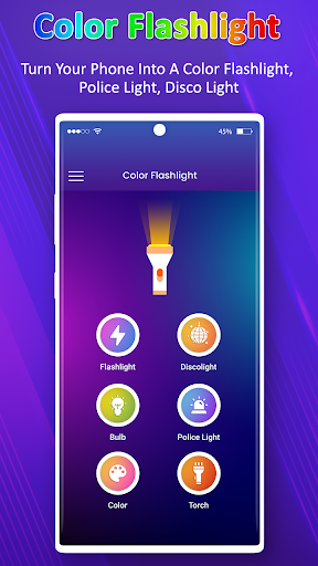 Android application Color Flashlight : Color Torch screenshort