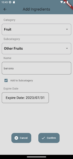 FoodList Screen 3