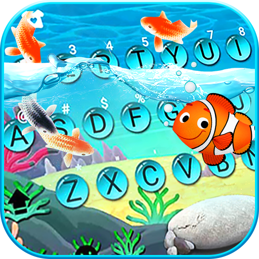 Animated Crown Fish Keyboard T  Icon