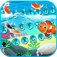 Тема для клавиатуры Animated Crown Fish