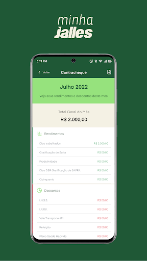 App Minha Jalles - Colaborador Screen 2