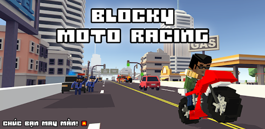 Blocky Moto Racing - xe máy
