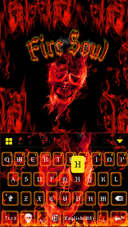 Fire Soul Skull Keyboard Theme - 19.0 - (Android)