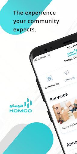 Android application Homco screenshort