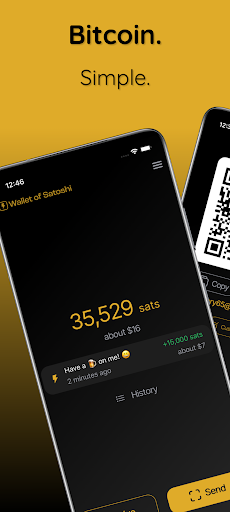 Android application Wallet of Satoshi screenshort