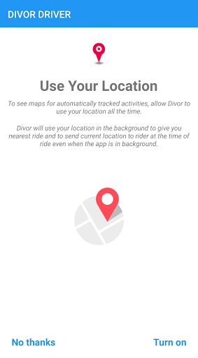 Android application Divor screenshort