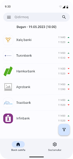 Android application Dollar Kursi screenshort