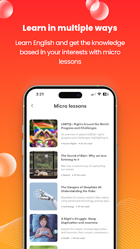 SAYA: The English Learning App Screen 3