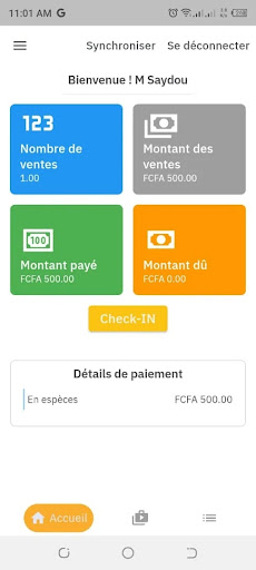 Android application MILELE screenshort