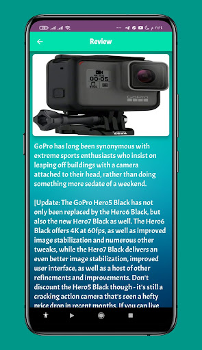 Android application gopro hero 5 guide screenshort