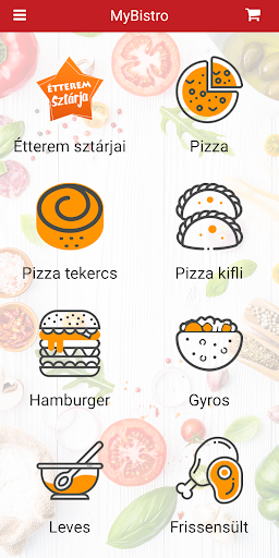 Android application MyBistro screenshort