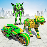 Leopard Robot Transform Moto Bike icon