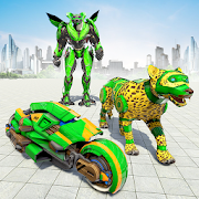 Leopard Robot Games : Mega Robot Bike Games