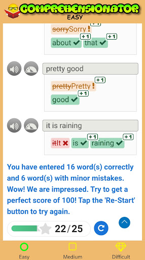 Comprehensionator Screen 3