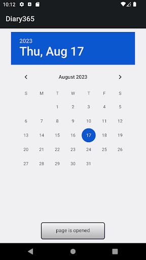 Diary 365 Screen 3