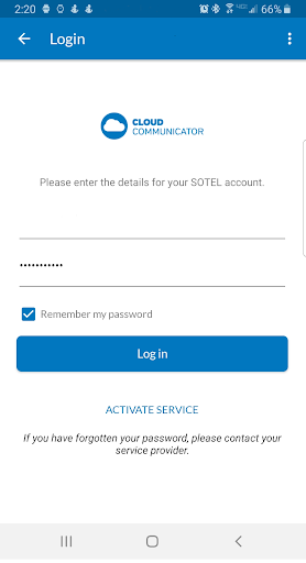 Android application Marketspace Communicator screenshort