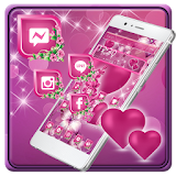 Pink Heart Diamond Theme icon