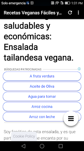 Recetas Veganas Fáciles y Económicas