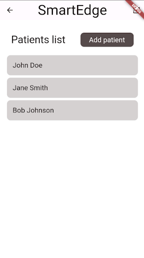 Android application SmartEdge screenshort