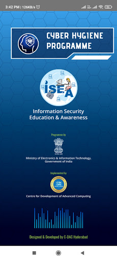 Android application Cyber Hygiene by ISEA, MeitY,G screenshort