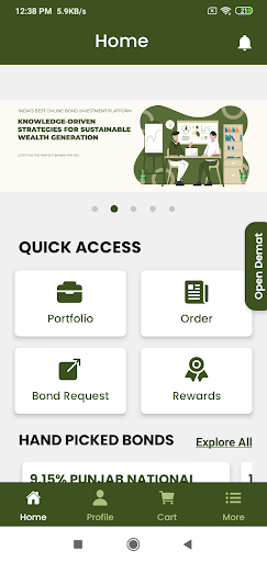Android application The Fixed Income screenshort