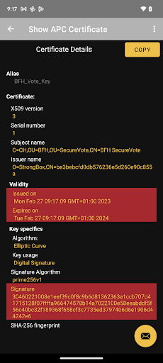 APC Demo App Screen 3