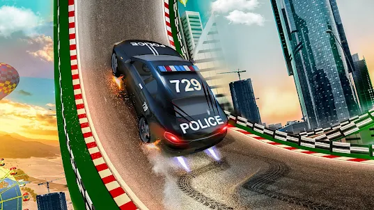 Modern Police Car Stunt Racing