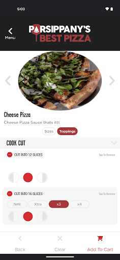 Screenshot of Parsippany's Best Pizza