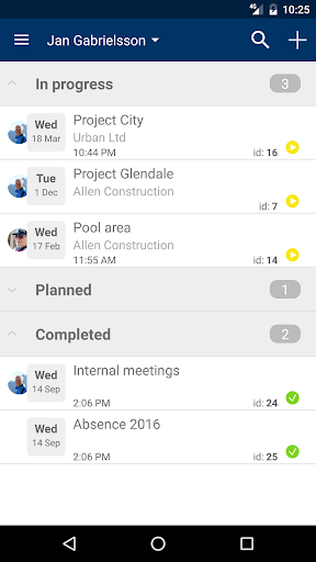 Jobbile Time & Work order Screen 2