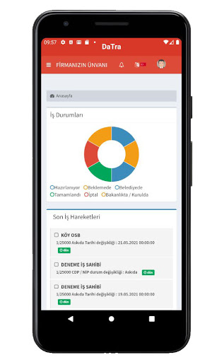 DATRA - İş Takip Screen 2