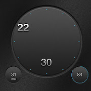 Analog Digital clock UCCW skin Download gratis mod apk versi terbaru
