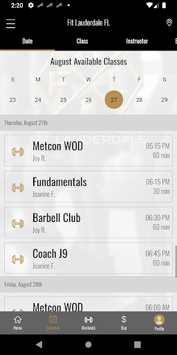 Fit Lauderdale Screen 2