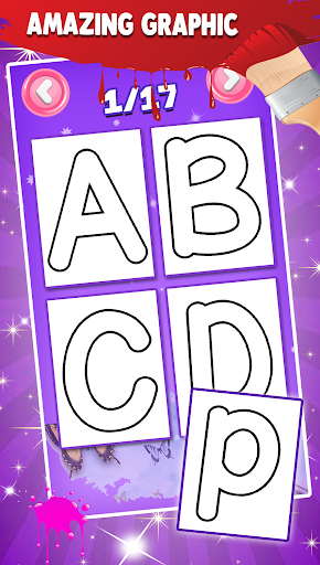 Alphabets Coloring book Screen 3