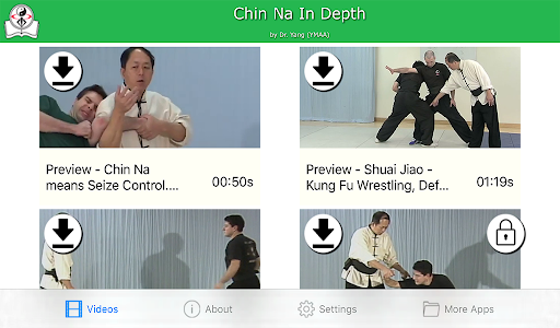 Android application Chin Na in Depth Dr. Yang YMAA screenshort
