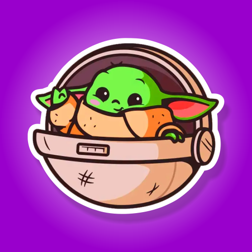Yoda Baby Stickers Download on Windows