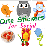 Cute Stickers for Social icon