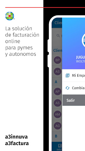Android application a3factura·a3Innuva Facturación screenshort
