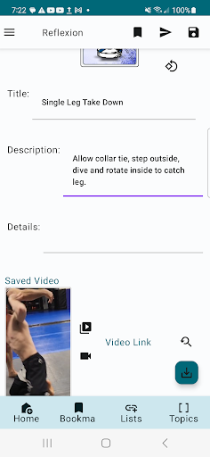 Android application Reflexion screenshort