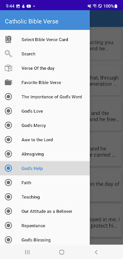 Android application Catholic Bible Verse screenshort