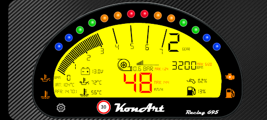 Captura de Pantalla 20 Dashboard Racing 695 android