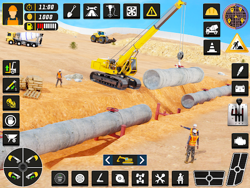 City Road Construction Game 3D Screen 3