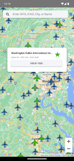 AIR Card® FBO Locator Screen 3