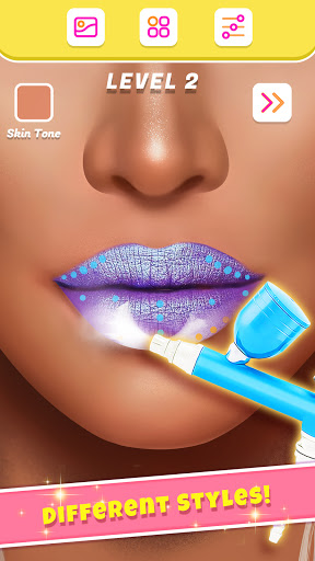 Lip Art Makeup Artist - Relaxing Girl Art Games screenshots 3