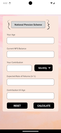 Android application NPS Calculator screenshort